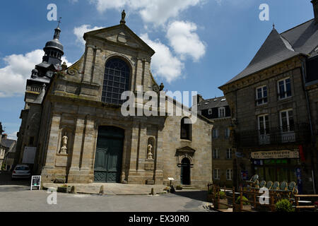 Eglise St-Mathurin, Moncontour, Côtes-d'Armor, Bretagne, France Banque D'Images