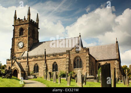 Église paroissiale Saint Giles à Matlock Derbyshire, Angleterre, Royaume-Uni Banque D'Images