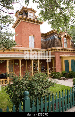 L'excellent Silver City Musée occupe l'ancienne maison Ailmar Italinate, un manoir de style victorien en briques de construction. Banque D'Images