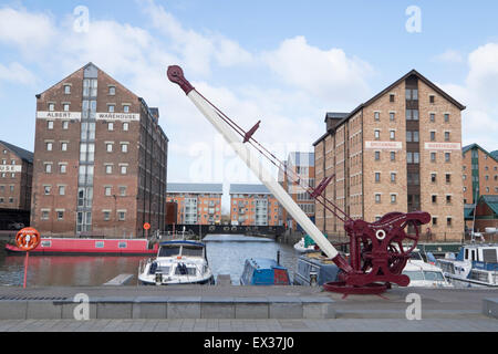 Victoria basin à Gloucester Docks Banque D'Images