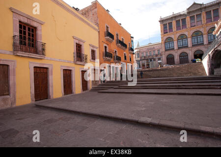 Fondée par les Espagnols en 1546, le silver mining ville de Zacatecas est un véritable trésor historique et de la zone du patrimoine mondial de l'UNESCO. Banque D'Images