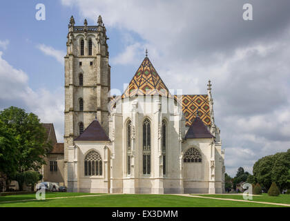 Monastère Royal de Brou, Monastère royal de Brou, construit par Marguerite d'Autriche, de style gothique, Renaissance, Bourg-en-Bresse Banque D'Images