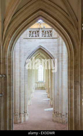 Portique, Monastère Royal de Brou, Monastère royal de Brou, construit par Marguerite d'Autriche, de style gothique Renaissance Banque D'Images