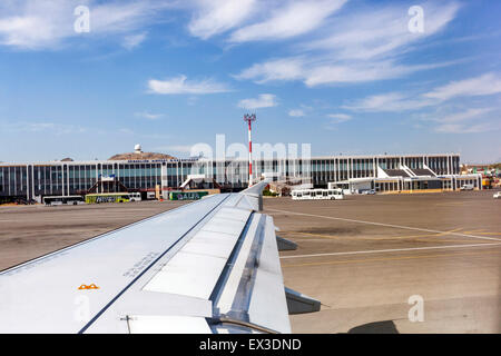 Grèce aéroport international Nikos Kazantzakis, Héraklion Crète Grèce Banque D'Images