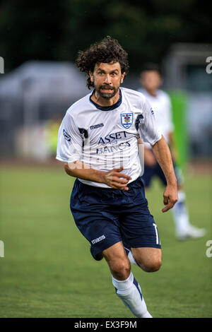 Serravalle, République de Saint-Marin. 2 juillet, 2015. Damiano Tommasi (La Fiorita) Football/Football : l'UEFA Europa League Premier tour de qualification 1ère manche match entre S.P. La Fiorita 0-5 FC Vaduz à Saint-marin Stadium à Serravalle, San Marino . © Maurizio Borsari/AFLO/Alamy Live News Banque D'Images