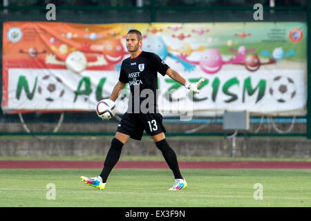 Serravalle, République de Saint-Marin. 2 juillet, 2015. Gianmarco Pazzini (La Fiorita) Football/Football : l'UEFA Europa League Premier tour de qualification 1ère manche match entre S.P. La Fiorita 0-5 FC Vaduz à Saint-marin Stadium à Serravalle, San Marino . © Maurizio Borsari/AFLO/Alamy Live News Banque D'Images