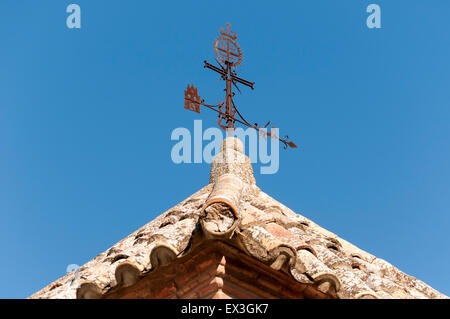 Détail architectural, chapelle de Virgen del Socorro, Plaza del Portichuelo, Antequera, Andalousie, Espagne Banque D'Images