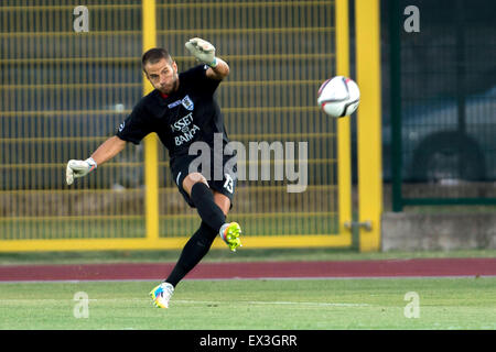 Serravalle, République de Saint-Marin. 2 juillet, 2015. Gianmarco Pazzini (La Fiorita) Football/Football : l'UEFA Europa League Premier tour de qualification 1ère manche match entre S.P. La Fiorita 0-5 FC Vaduz à Saint-marin Stadium à Serravalle, San Marino . © Maurizio Borsari/AFLO/Alamy Live News Banque D'Images