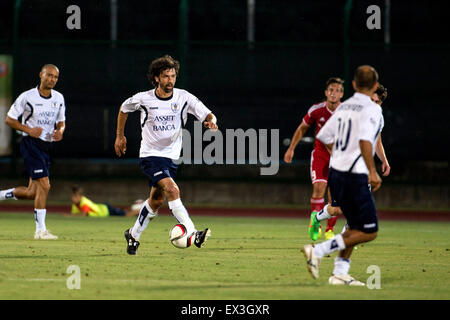 Serravalle, République de Saint-Marin. 2 juillet, 2015. Damiano Tommasi (La Fiorita) Football/Football : l'UEFA Europa League Premier tour de qualification 1ère manche match entre S.P. La Fiorita 0-5 FC Vaduz à Saint-marin Stadium à Serravalle, San Marino . © Maurizio Borsari/AFLO/Alamy Live News Banque D'Images