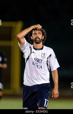 Serravalle, République de Saint-Marin. 2 juillet, 2015. Damiano Tommasi (La Fiorita) Football/Football : l'UEFA Europa League Premier tour de qualification 1ère manche match entre S.P. La Fiorita 0-5 FC Vaduz à Saint-marin Stadium à Serravalle, San Marino . © Maurizio Borsari/AFLO/Alamy Live News Banque D'Images