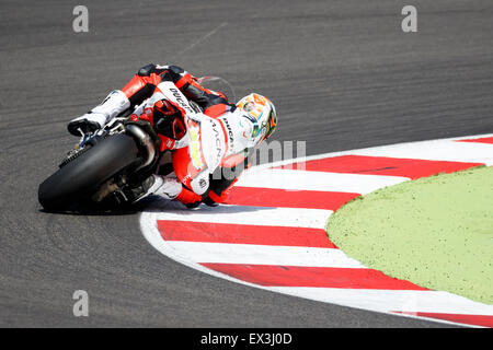 Misano Adriatico, Italie - 21 juin 2015 : Ducati Panigale R de Barni Racing Team, entraîné par Leandro Mercado Banque D'Images