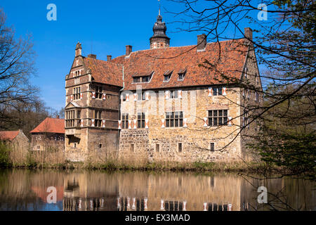 DEU, l'Allemagne, en Rhénanie du Nord-Westphalie, région de Münster, château Vischering à Luedinghausen. DEU, Deutschland, Nordrhe Banque D'Images