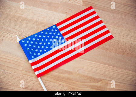 Closeup portrait of a USA flag Banque D'Images