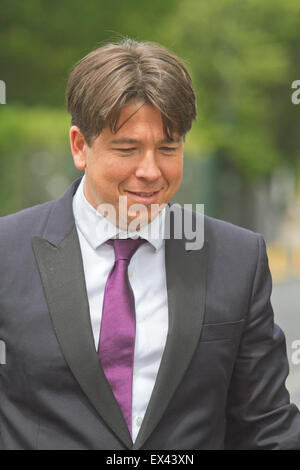 Wimbledon Londres, Royaume-Uni. 6e juillet 2015. Le comédien anglais Michael MCINTYRE arriver le jour 7 du tennis de Wimbledon Crédit : amer ghazzal/Alamy Live News Banque D'Images