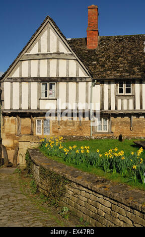 Maisons à colombages, Lacock. Banque D'Images