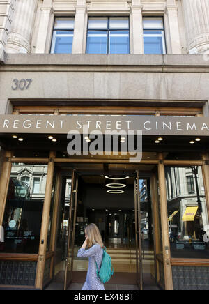 Regent Street, Londres Cinéma : cinéma récemment rénové a été le premier au Royaume-Uni à montrer un film en 1896 Banque D'Images