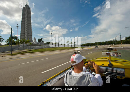 Vue horizontale du Mémorial José Marti à La Havane, Cuba. Banque D'Images