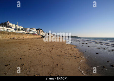 Plage de Pleneuf Val Andre Bretagne France. Banque D'Images