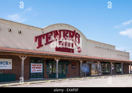 L'extérieur de l'Ouest Tener Outfitters à Oklahoma City, Oklahoma, USA. Banque D'Images