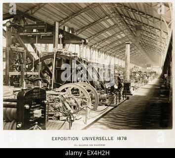 Galerie des machines, Exposition Universelle, Paris, 1878 Banque D'Images