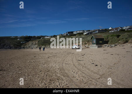 Mawgan Porth beach, Cornwall, Angleterre, Royaume-Uni Banque D'Images