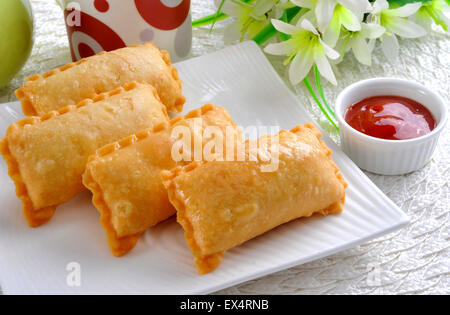 Samosa chinois Banque D'Images