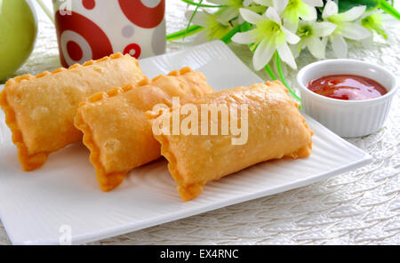 Samosa chinois Banque D'Images