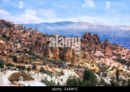 Vallée des Pigeons, Uchisar, Goereme, Cappadoce, Anatolie, Tuerkey Banque D'Images