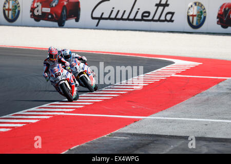 Misano Adriatico, Italie - 21 juin 2015 : Honda CBR1000RR SP de PATA Honda Superbike mondial, conduit par VD MARK Michael Banque D'Images