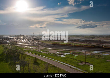 Bailey Yard est la plus importante gare de triage ferroviaire. La cour est exploité par l'Union Pacific Railroad, North Platt Banque D'Images