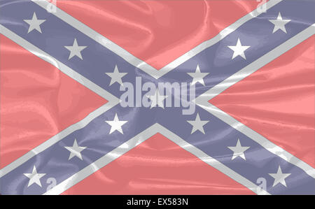 Le drapeau des confédérés durant la guerre civile américaine Banque D'Images