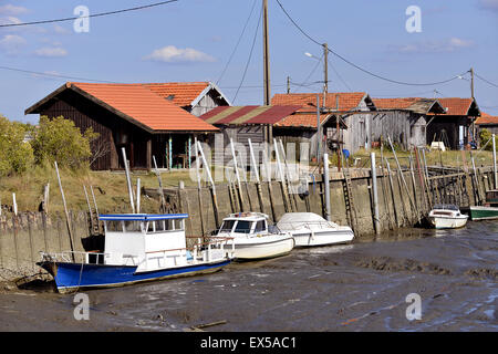 Port de Larros en France Banque D'Images