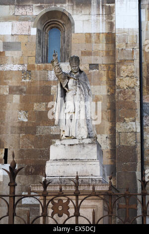 Statue du Pape Pie IX. Banque D'Images