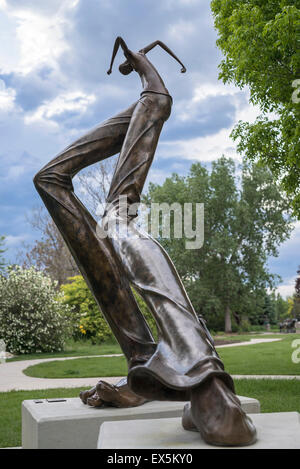 Monument à pieds grands par Todd Kurzman, Benson Sculpture Garden, Loveland, Colorado, USA, Amérique du Nord , États-Unis Banque D'Images