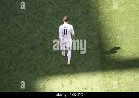 Gareth Bale du Real Madrid dans un match contre l'Espanyol le 17 mai 2014. Banque D'Images