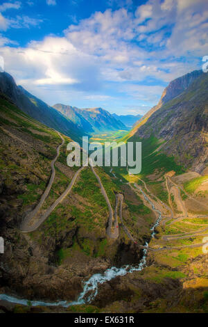 Trollstigen en Norvège Banque D'Images