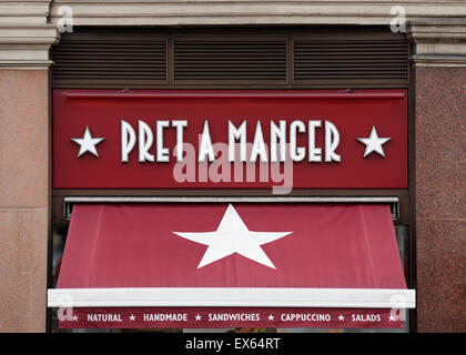 Pret A Manger, Ready To Eat Food Outlet, Royaume-Uni Banque D'Images