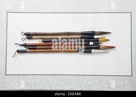 La vie encore pinceau calligraphie Banque D'Images