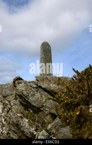 Greeneville Donegal Croix religion religieux chrétien de l'époque de saint Columba RM L'Irlande Banque D'Images