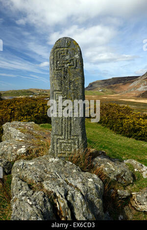 Greeneville Donegal Croix religion religieux chrétien de l'époque de saint Columba RM L'Irlande Banque D'Images