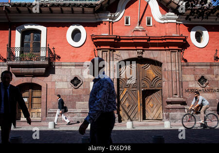 Casa Colorada (Maison Rouge), Santiago. Le Chili. Banque D'Images