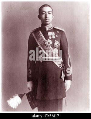 Prince (plus tard l'empereur du Japon Hirohito), comme Prince Héritier en 1919 Banque D'Images