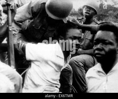Capture de Patrice Émery Lumumba (2 juillet 1925 - 17 janvier 1961) leader de l'indépendance congolaise et le premier Premier Ministre démocratiquement élu de la République du Congo Banque D'Images