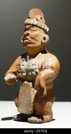 Céramique maya figure représentant un nain. AD 600-900, Yucatan, Mexique Banque D'Images