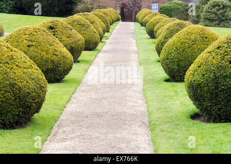 La partie du jardin à Berrington Hall près de Leominster, Herefordshire, Angleterre. Banque D'Images