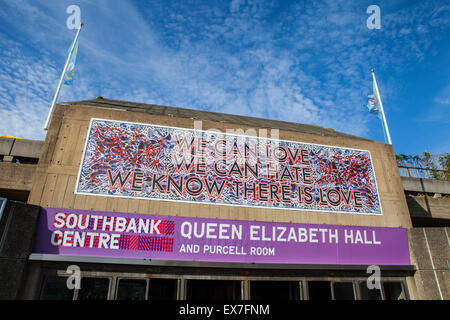 Londres, UK - 6 juillet 2015 : vue d'une entrée pour le Southbank Centre à Londres, le 6 juillet 2015. Banque D'Images