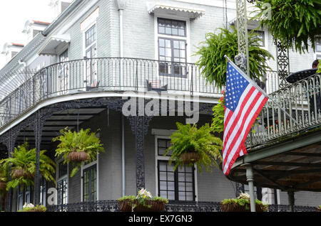 Quartier français de la Nouvelle Orléans en Louisiane Banque D'Images