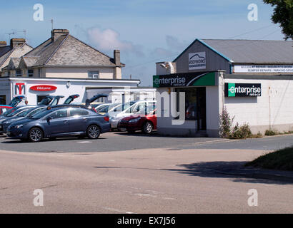 Enterprise, louer une voiture, bien Rock, Penzance, Cornwall, UK Banque D'Images