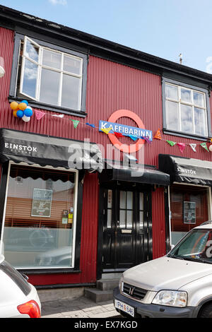 La partie bar kaffibarinn administré par Damon Albarn Reykjavik Islande Banque D'Images