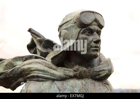 Carlton Foster Bond statue, Pearson Air Museum, Vancouver, Washington National réserve Historique Banque D'Images